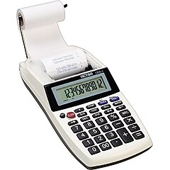 Victor 1205-4 12-Digit Handheld Calculator, White/Black | Staples