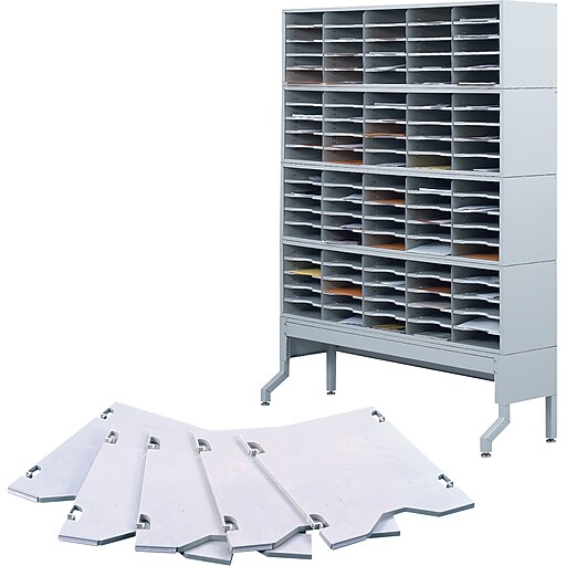 Safco EZ Sort® Mail Sorters, 11" x 12.5", Gray (7753GR