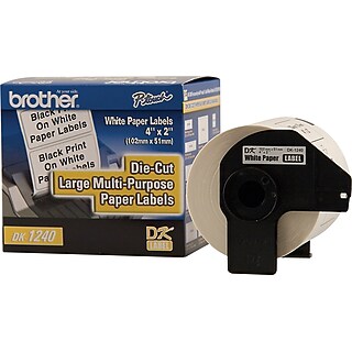Brother DK-1204 Multi-Purpose Paper Labels, 2-1/10