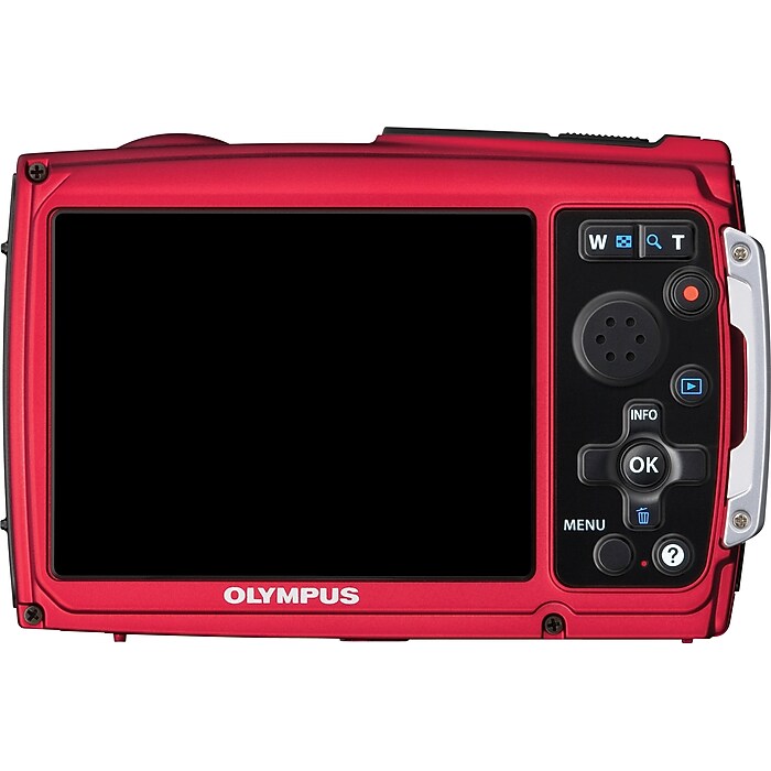 Olympus Stylus TOUGH-3000 Digital Camera Kit, Red | Staples