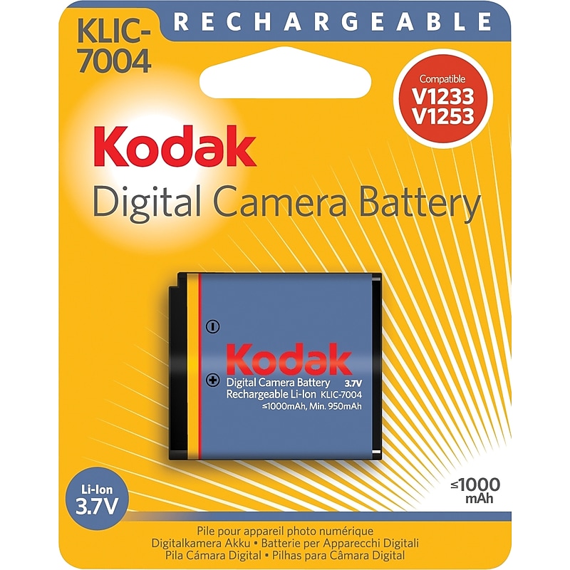 Kodak KLIC-7004 Li-Ion Rechargeable Digital Camera Battery image 1