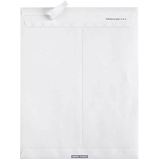Staples® EasyClose® TamperEvident Catalog Envelopes, Security Tinted
