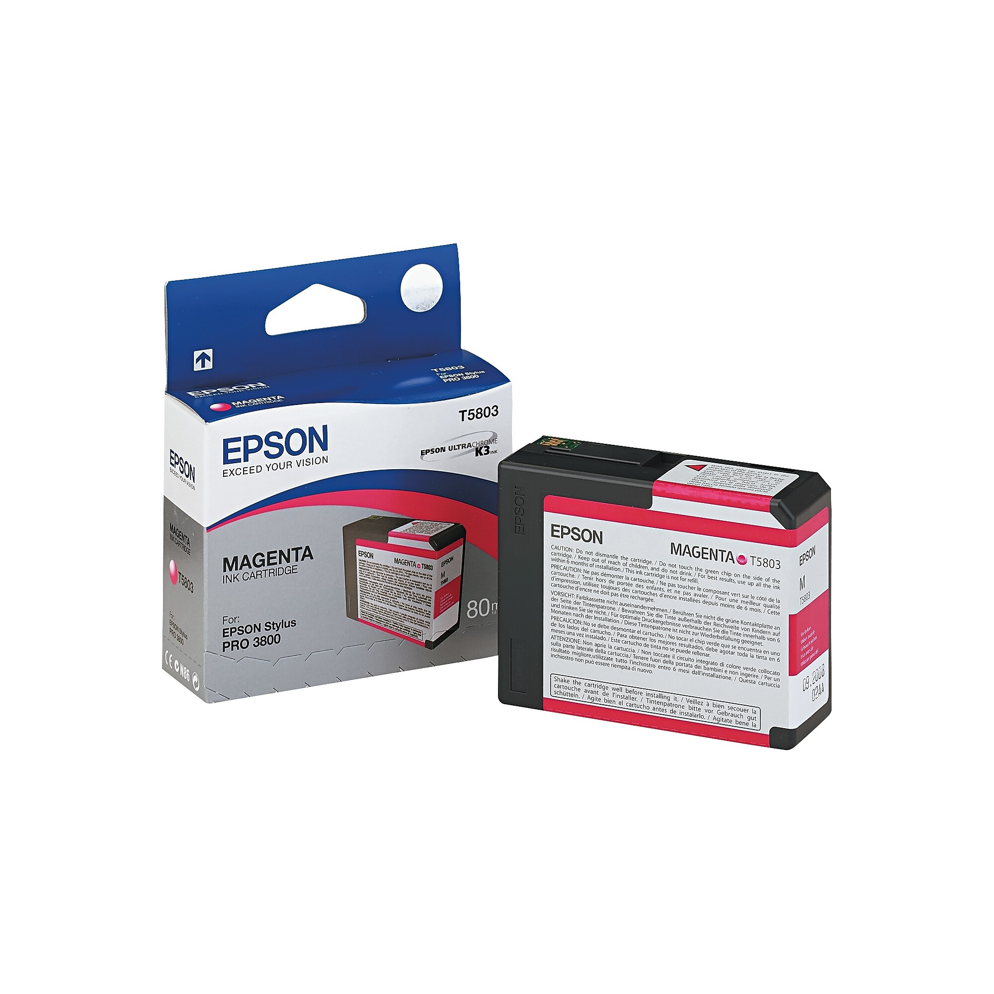 Epson T580 Ultrachrome Magenta Standard Yield Ink Cartridge Sansujyuku sansujyuku.com