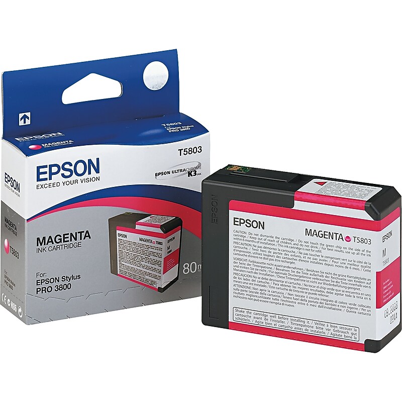 Epson T580 Ultrachrome Magenta Standard Yield Ink Cartridge image 1