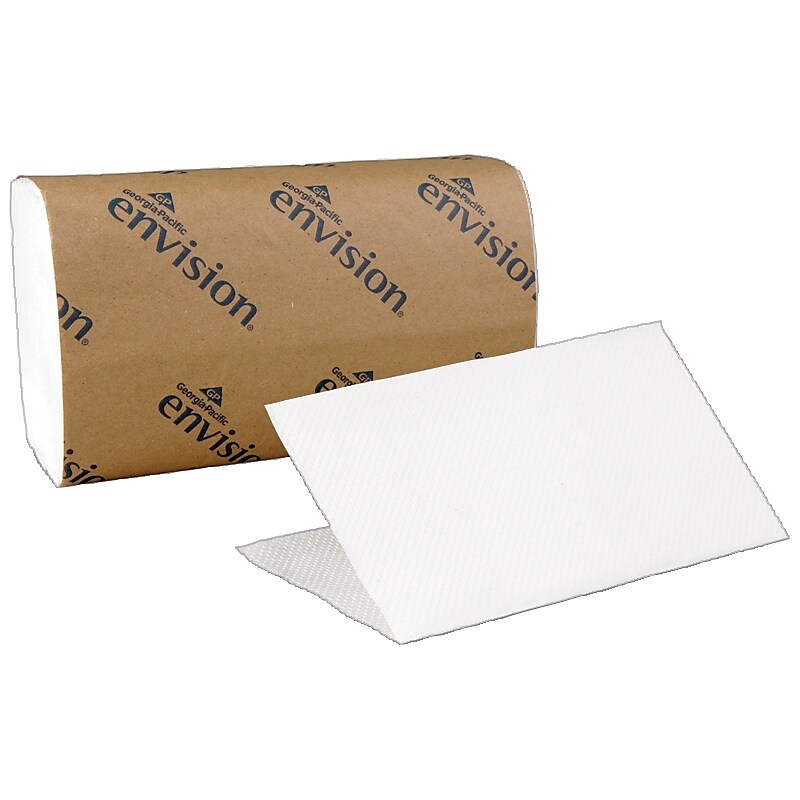 Pacific Blue Basic Recycled Single Fold Paper Towels, 1-ply, 250 Sheets/Pack, 16 Packs/Carton (20904) image 1