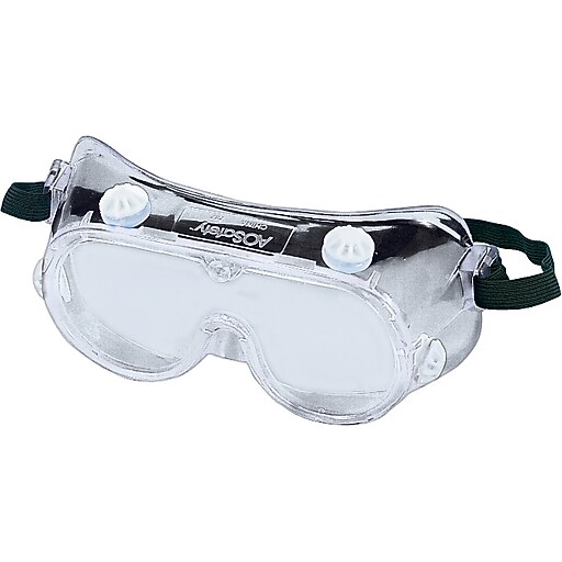 3M Safety Goggles, High Temperature Resistant, Chemical Splash, Clear
