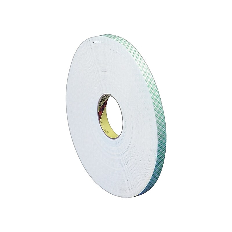 Scotch Double Sided Tape, White, 3/8" x  36 yrds (4016) image 1