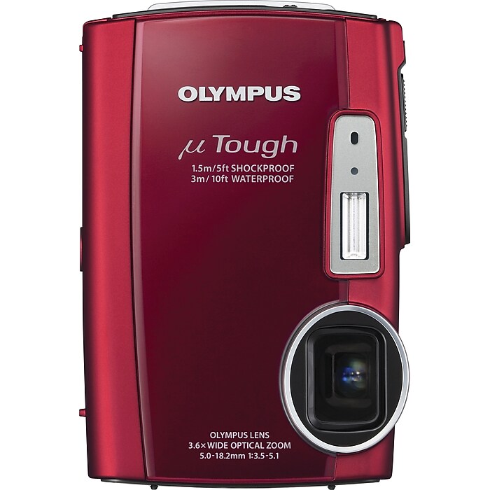 OLYMPUS μTOUGH-3000 　レッド オリンパス ニュースリリース： 「防水、耐落下衝撃、耐低温」の