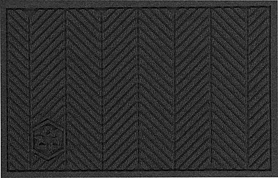 M+A Matting WaterHog Max Herringbone Classic Mat, Smooth, 3′ x 5′ Black Smoke (22407035170) Sansujyuku sansujyuku.com