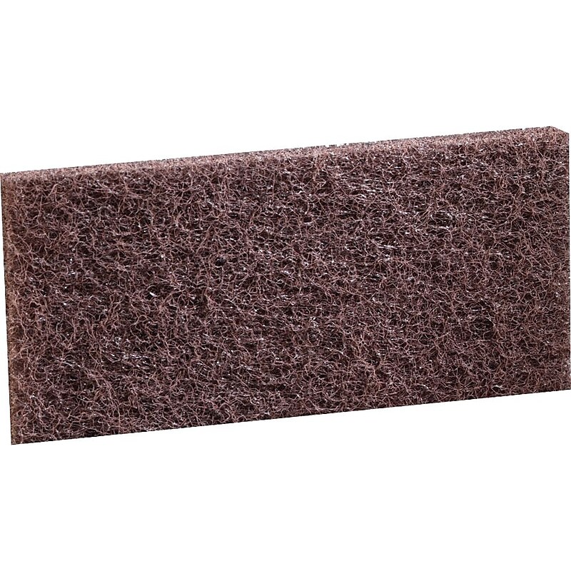 3M™ Doodlebug™ Brown Scrub 'n Strip Pad, 5/Box (8541) image 1