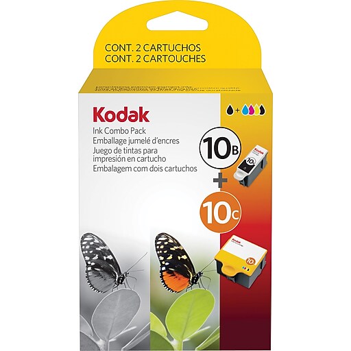 Kodak 10B/10C Black & Color Ink Cartridges (8367849), 2/Pack Staples