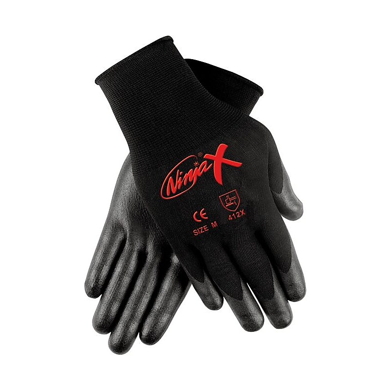 Memphis™ Ninja x® Bi-Polymer Coated Gloves, Extra-Large, Black, Pair image 1