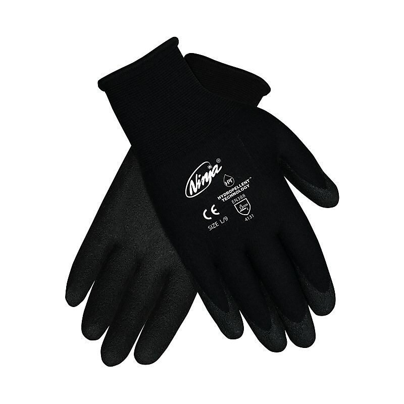 Memphis Ninja HPT PVC-Coated Nylon Gloves, Extra Large, Black (N9699XL) image 1
