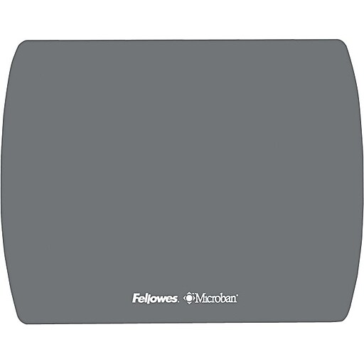 Fellowes Ultra Thin Microban NonSkid Mouse Pad, Graphite (5908201