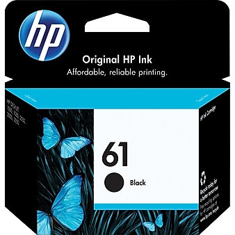 HP 61 Black Standard Yield Ink Cartridge (CH561WN#140)