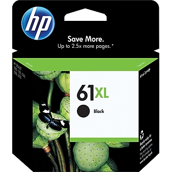 HP 61XL Black High Yield Ink Cartridge (CH563WN#140), print up to 430 pages