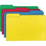Smead® File Folder, 1/3-Cut Tab, Legal Size, Assorted Colors, 100 per Box (16943)