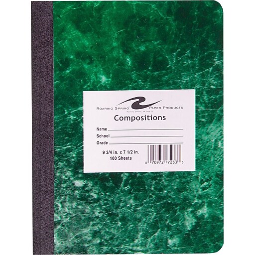 Shop Staples for Roaring Spring Hard Cover Composition Book, Assorted