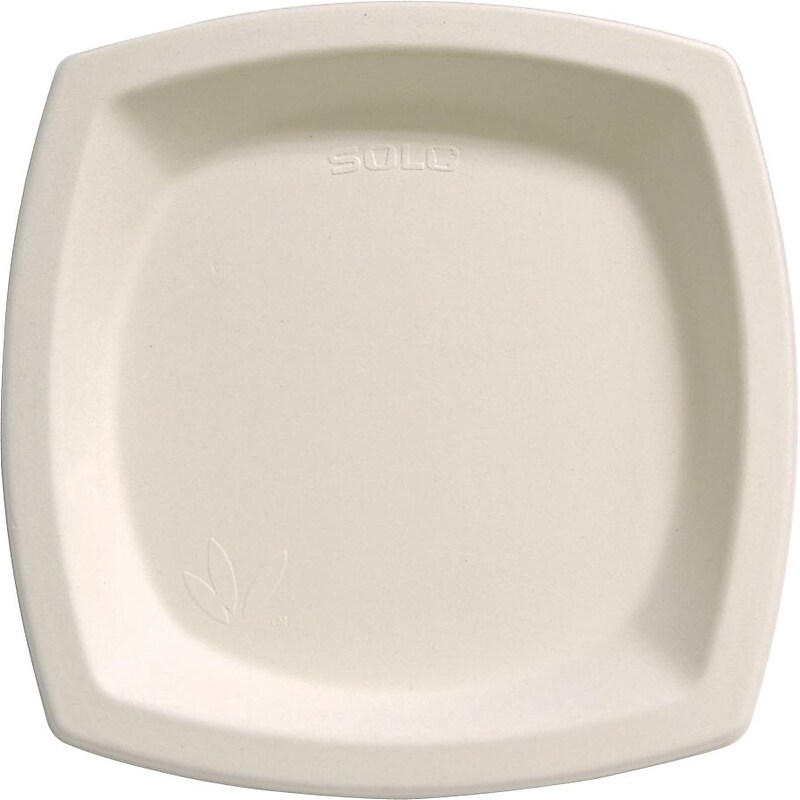 Solo Bare® Eco-Forward® Sugarcane Plates, Ivory, 125/Pack (6PSC-2050) image 1