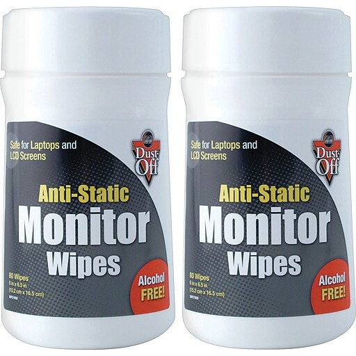 DustOff Monitor Wipes, 2/Pack Staples