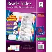 Avery Ready Index Multicolor Table of Contents Monthly Tab Dividers, 1 31 by