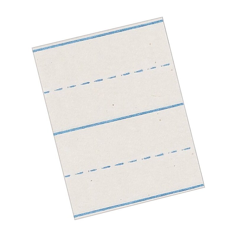 Pacon Riverside Paper Picture Story Paper 18" x 12", White, 50 Sheets/Pk (103157) image 1