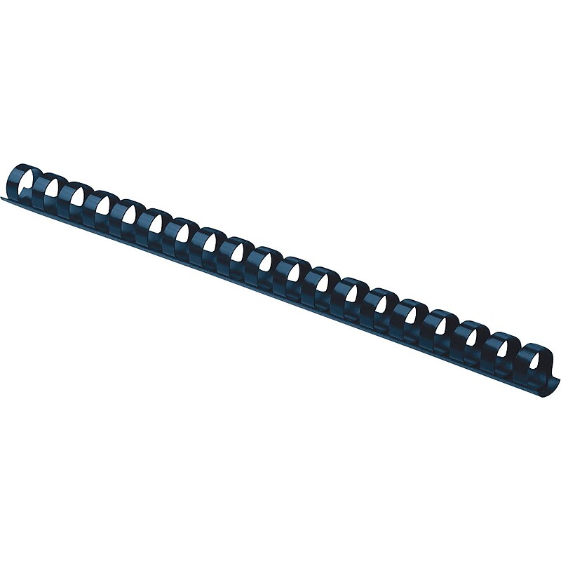 Fellowes 5/8" Plastic Binding Spine Comb, 120 Sheet Capacity, Navy, 100/Pack (52390) image 1
