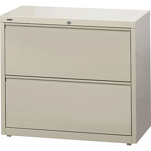 staples commercial 2-drawer lateral file cabinets, 36" wide, putty