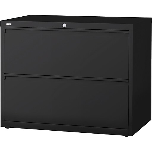 staples branded commercial 36" wide 2-drawer lateral file cabinet