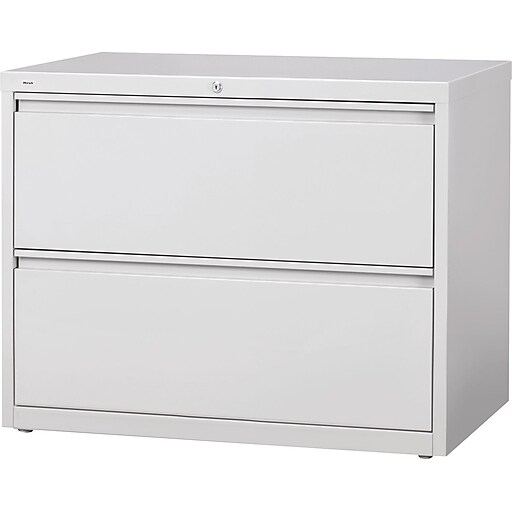 Staples Commercial 36" Wide 2Drawer Lateral File Gray Staples