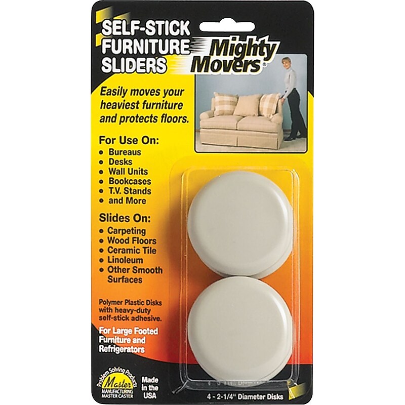 Mighty Mite Furniture Sliders, 4 Pack image 1