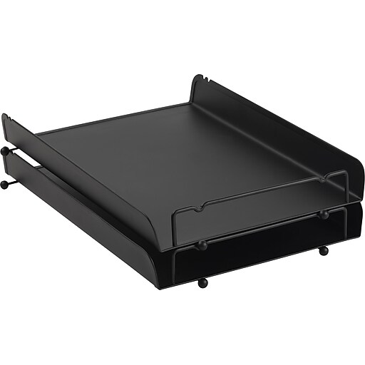 Staples® Brushed Metal Letter Tray at Staples