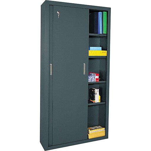 Shop Staples For Sandusky Sliding Door Storage Cabinets 72 H X 36