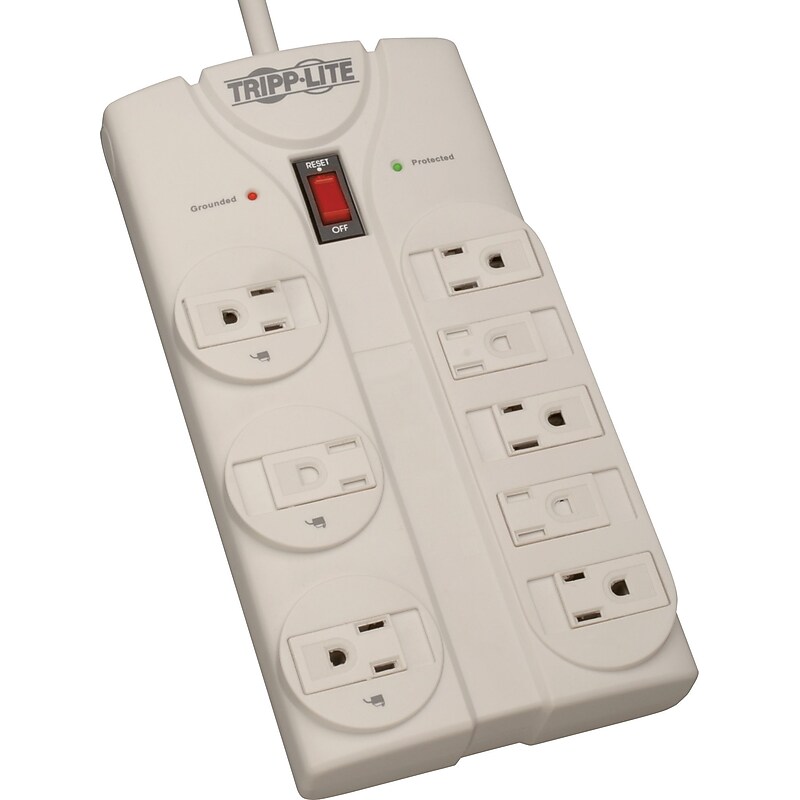 Tripp Lite 8 Outlet Surge Suppressor, 8' Cord, 1500 Joules (TLP808) image 1