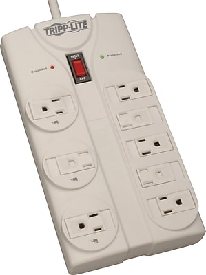 Tripp Lite 8 Outlet Surge Suppressor, 8′ Cord, 1500 Joules (TLP808) Simolary simolary.com