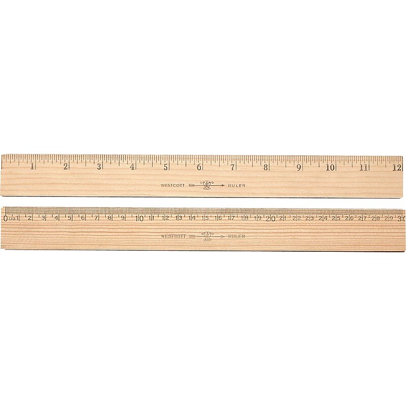 Westcott® Metric Ruler with Metal Edge, 12" image 1