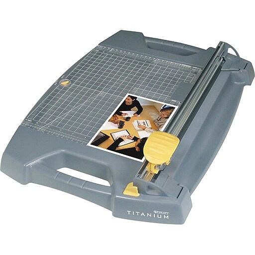 Westcott® TitaniumBonded® Rotary Paper Trimmer, Straight Blade, 12