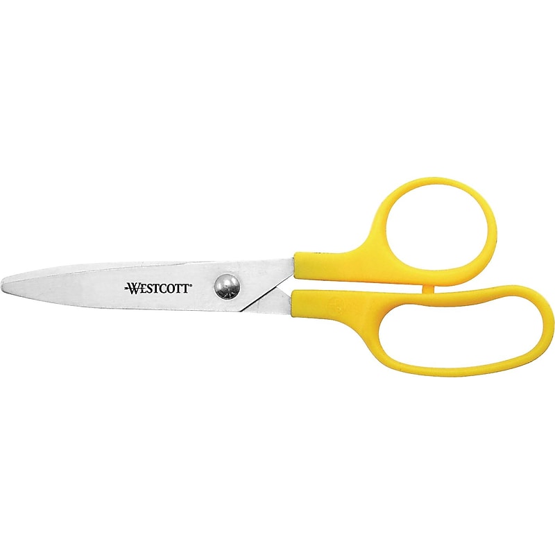 Westcott Kleencut 5" Stainless Steel Kid's Scissors, Pointed Tip, Assorted Colors (42515) image 1
