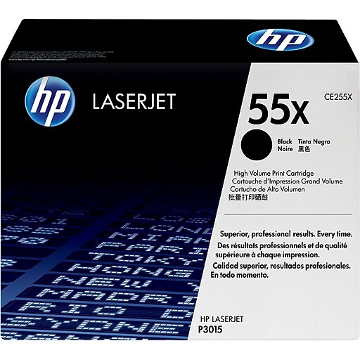 HP 55X Black Toner Cartridge, High Yield (CE255X) at Staples