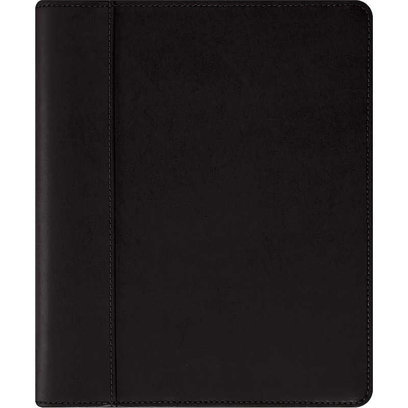 Franklin Covey Classic Meridian 70% Recycled Leather Binder, Black image 1