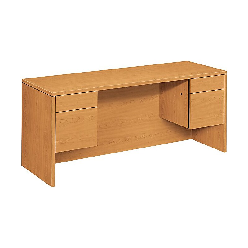 HON 10500 Series Kneespace Credenza 60"W, Harvest, 29 1/2"H x 60"W x 24"D image 1