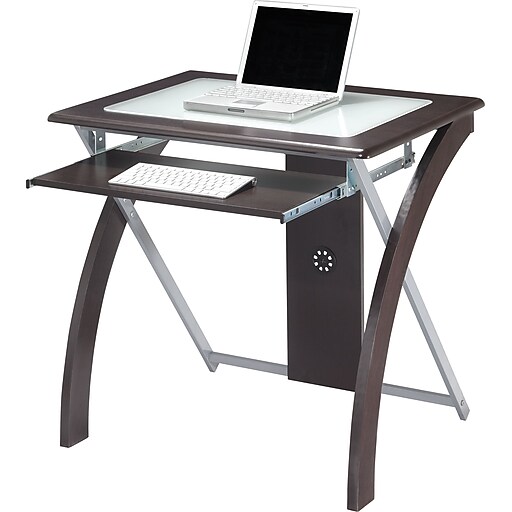 Shop Staples For Osp Designs X Design Glass Top Computer Desk
