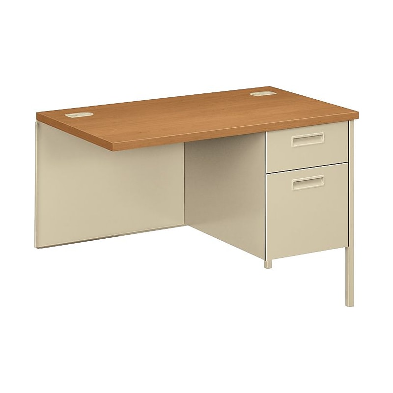 HON Metro Classic HP3235R 42" Table Component Desk, Harvest (HONP3235RCL) image 1