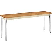 HON® Utility Table, Harvest Oak/Putty, 18x72"