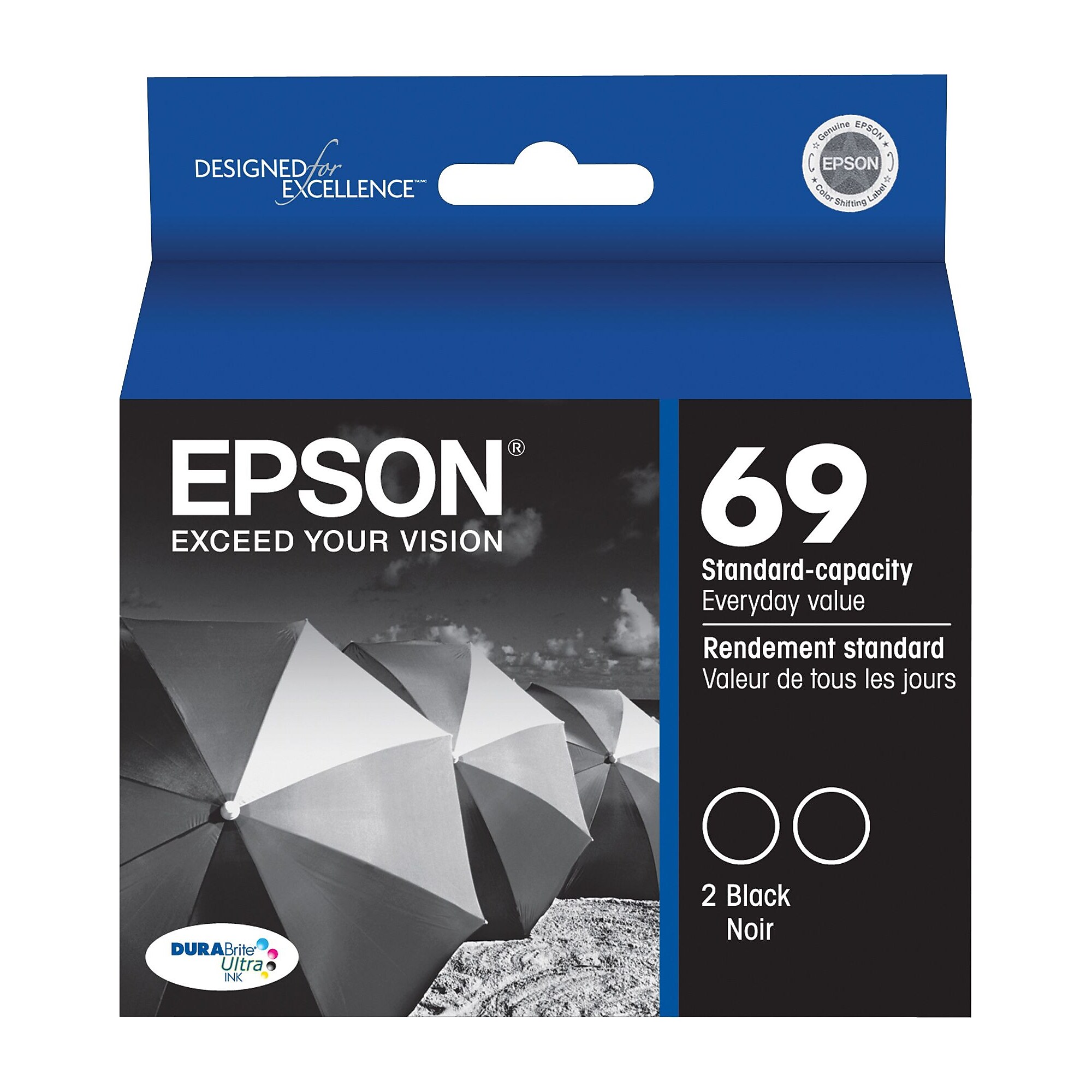 Epson T69 Black Standard Yield Ink Cartridge, 2/Pack Sansujyuku sansujyuku.com