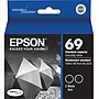 Epson T69 Black Standard Yield Ink Cartridge, 2/Pack~#|#~s0387424_sc7