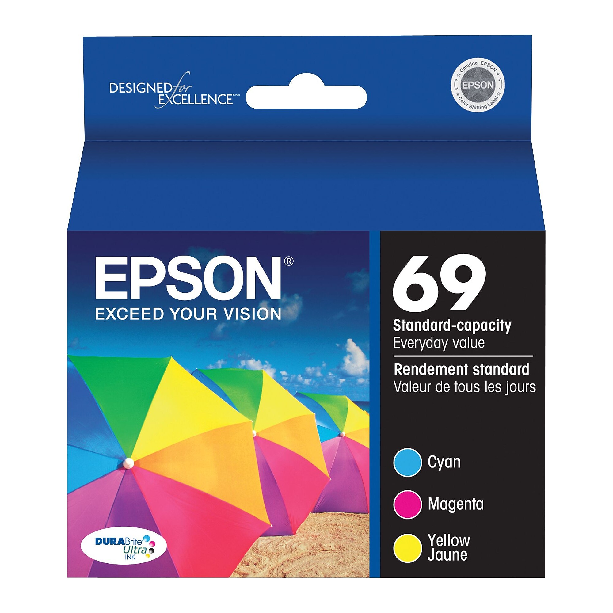 Epson T69 Cyan/Magenta/Yellow Standard Yield Ink Cartridge, 3/Pack Sansujyuku sansujyuku.com