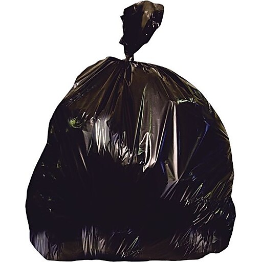  (100 Pack) 55-60 Gallon Trash Bags, 1.5 Mil Black, Fit