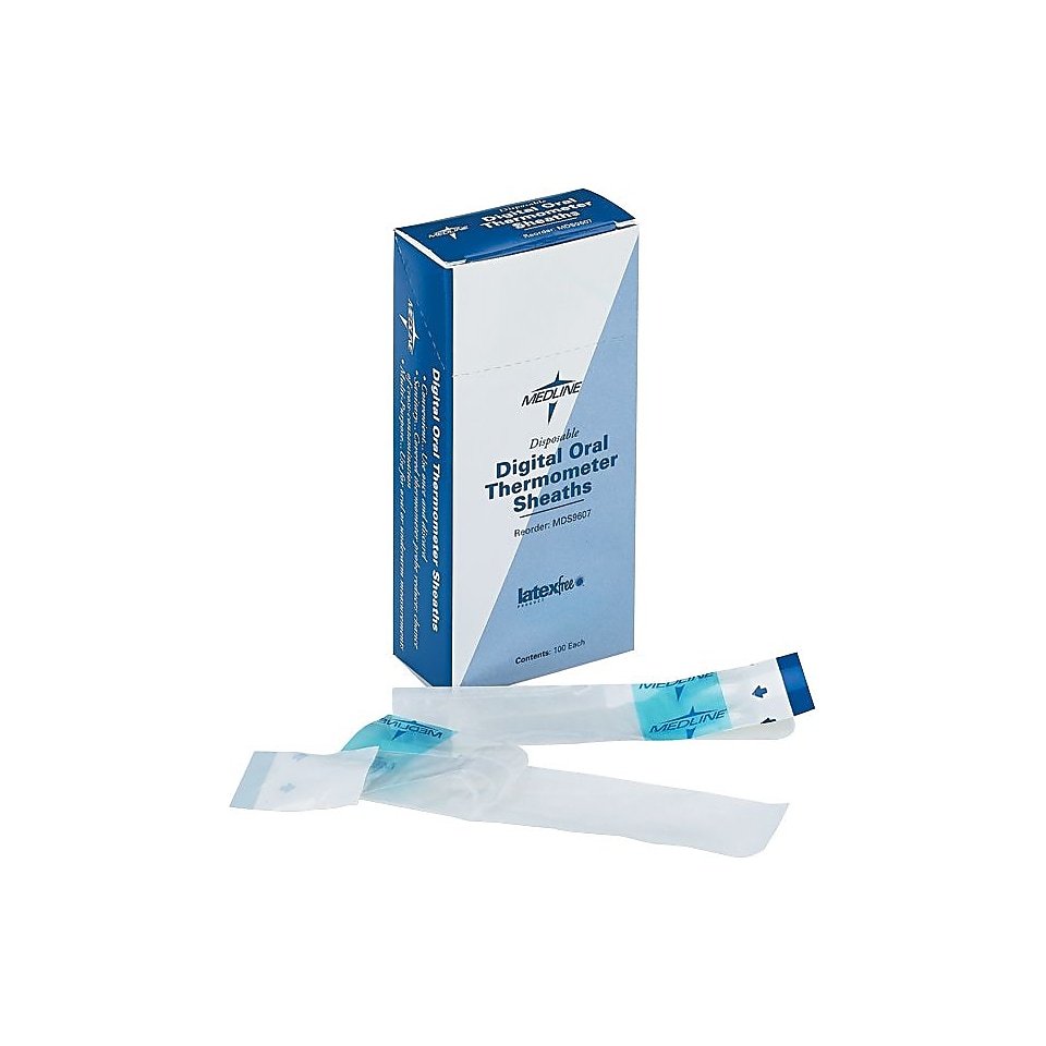 Oral Sheaths for Oral Premier Digital Thermometer, 100/Box