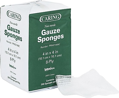 thumbnail image 2 of Shieldline Non-Woven Gauze Sponges – 4x4, 4-Ply, Non-Sterile – 200/Pack – Absorbent Wound Care 2 of 5